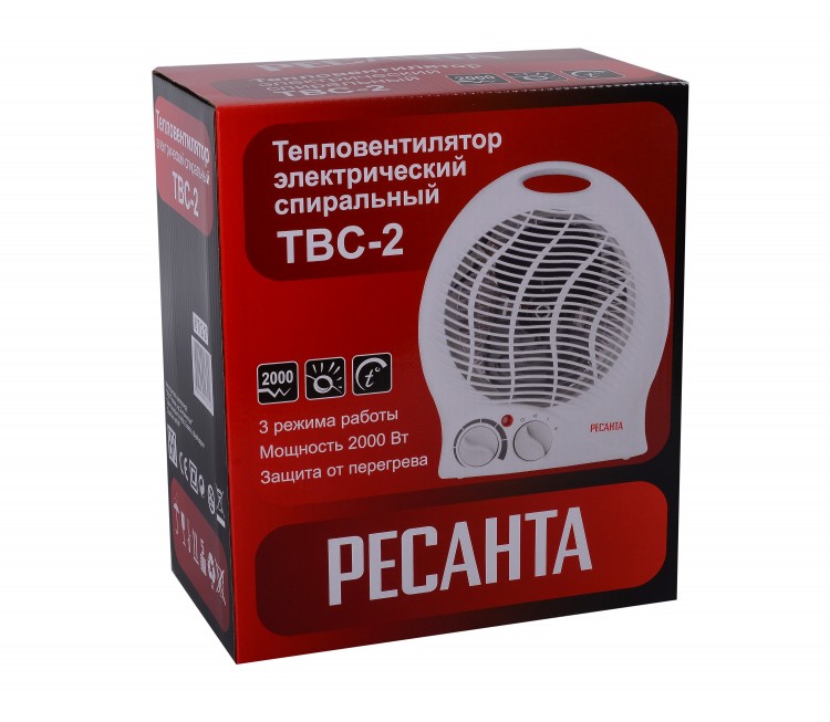 Тепловентилятор РЕСАНТА ТВС-2